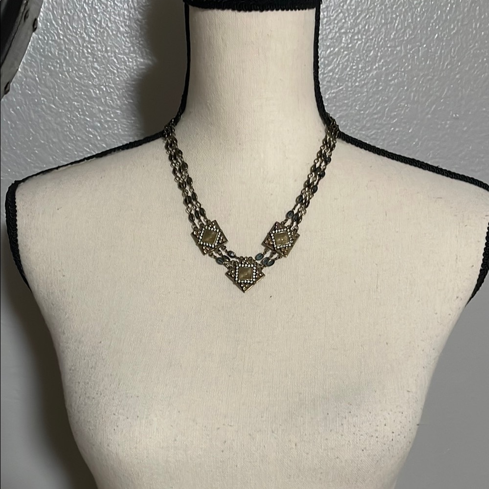 SORRELLI Vintage  Gold and Blue  Necklace